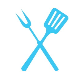 illustration of utensils for grilling and hosting